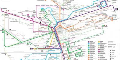 Քարտեզ Լյուքսեմբուրգի մետրոյում